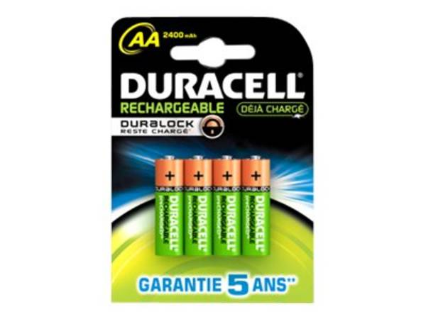 Batterij oplaadbaar Duracell 4xAA 2500mAh Ultra