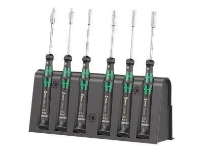 Wera elektronica schroevendraaierset + rek 6-delig. 2069/6-0