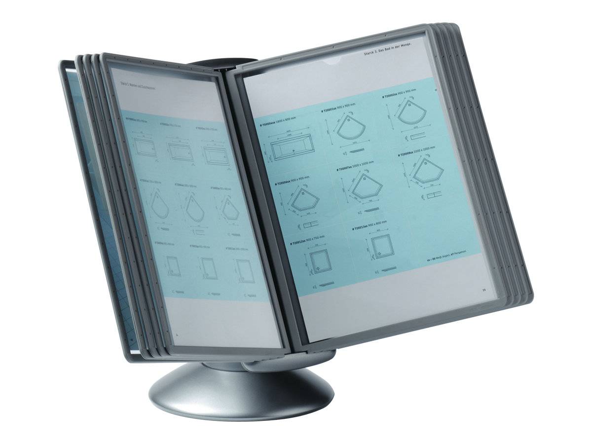 Duurzaam SherpaMotion-displaypaneelsysteem, 10 A4-grafietkleurige displaypanelen-6