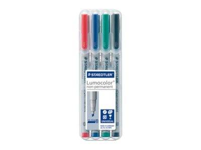 STAEDTLER foliepen Lumocolor B non-perm 4 stuks-0