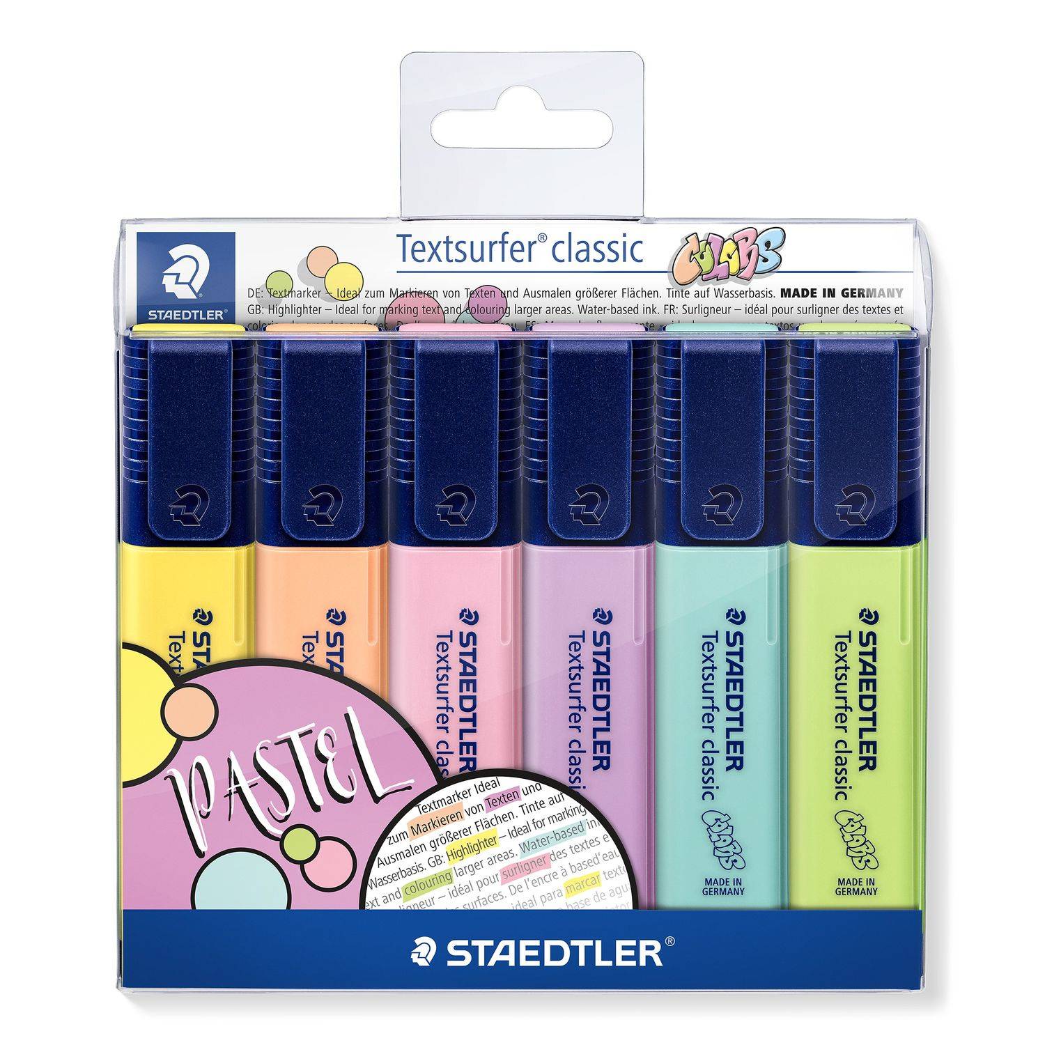 Markeerstift Staedtler 364 Textsurfer pastel set à 6 stuks assorti-5