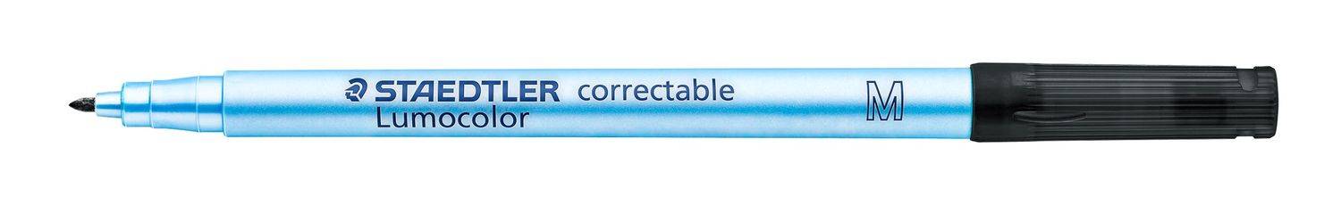 STAEDTLER foliepen Lumocolor correct M zwart 10 stuks-2