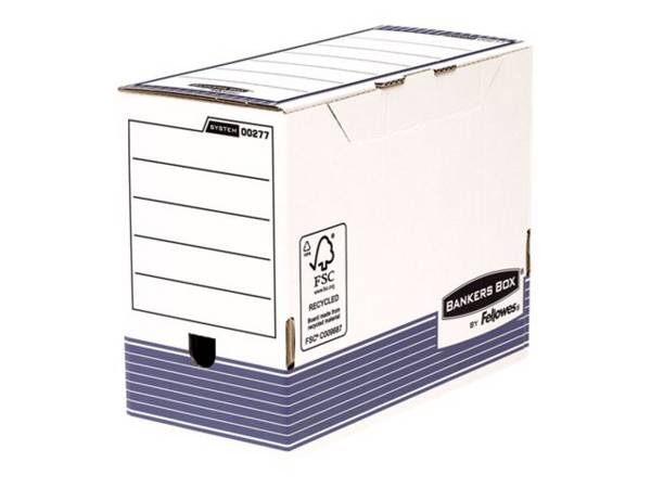 Bankers Box 0043859562589  Bankers Box -  System transfer archiefdoos, ft A4, rug van 15 cm, blauw