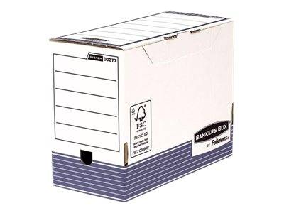 Bankers Box 0043859562589 Bankers Box - System transfer archiefdoos, ft A4, rug van 15 cm, blauw-2