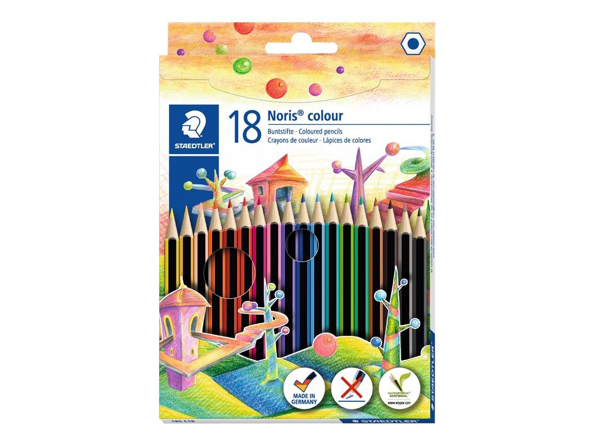 STAEDTLER kleurpotlood Noris colour 18 driehoekvorm 3 mm-0