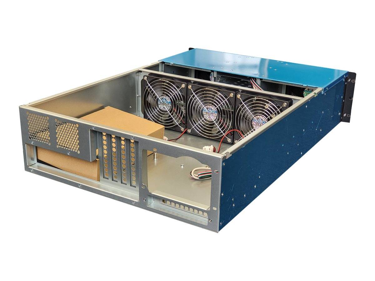 RealPower 106155 19 inch 1 x 19inch-industriële behuizing 3 HE Zwart-2