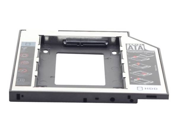 GEMBIRD MF-95-01 Behuizing voor schijven: 2,5"; metaal; past in 3,5" bay; zilver - 1 stuk