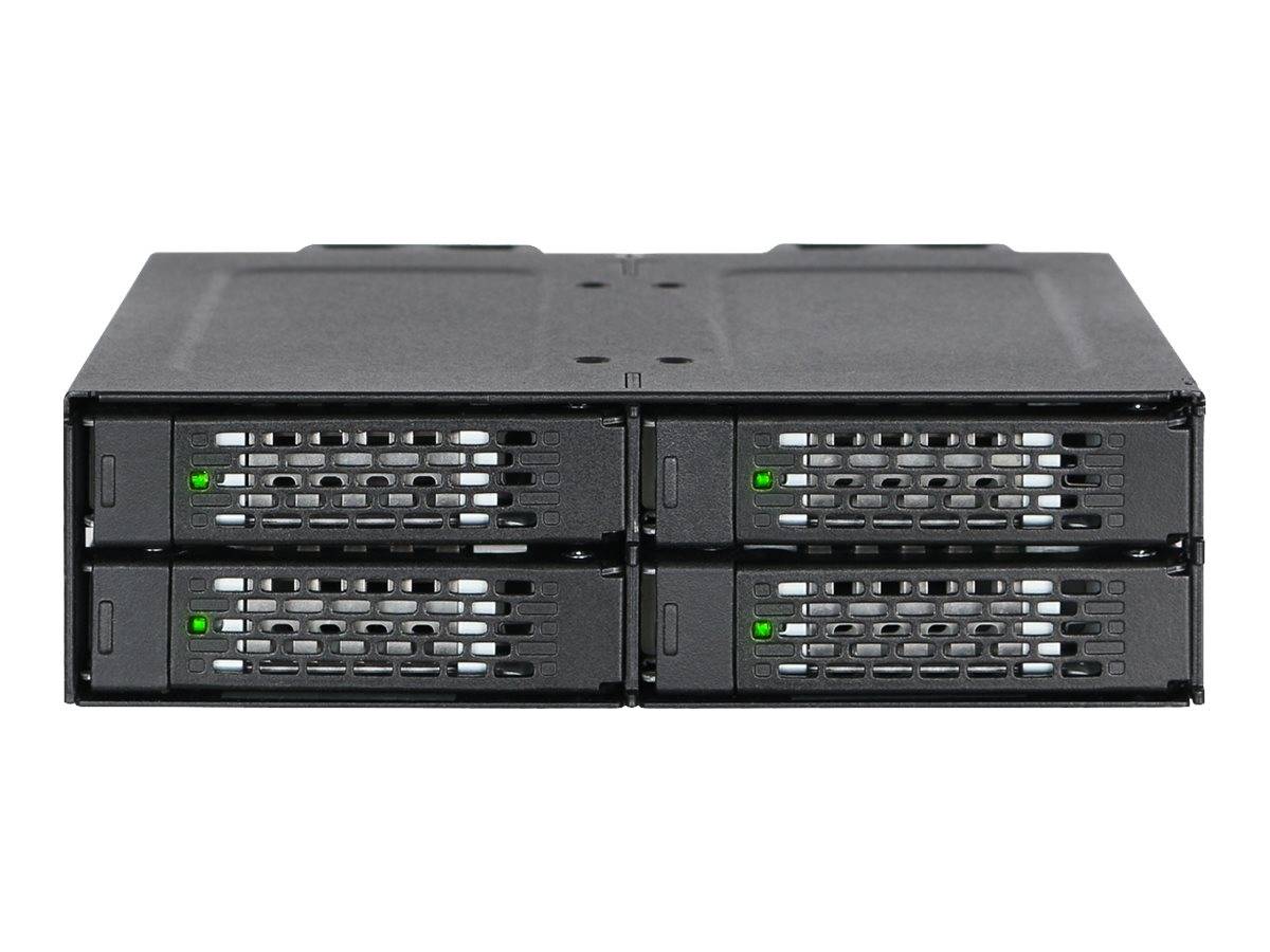 Backplane IcyDock 4x6,3cm SATAI-III in 1x5,25" HDD/SSD zwart-7