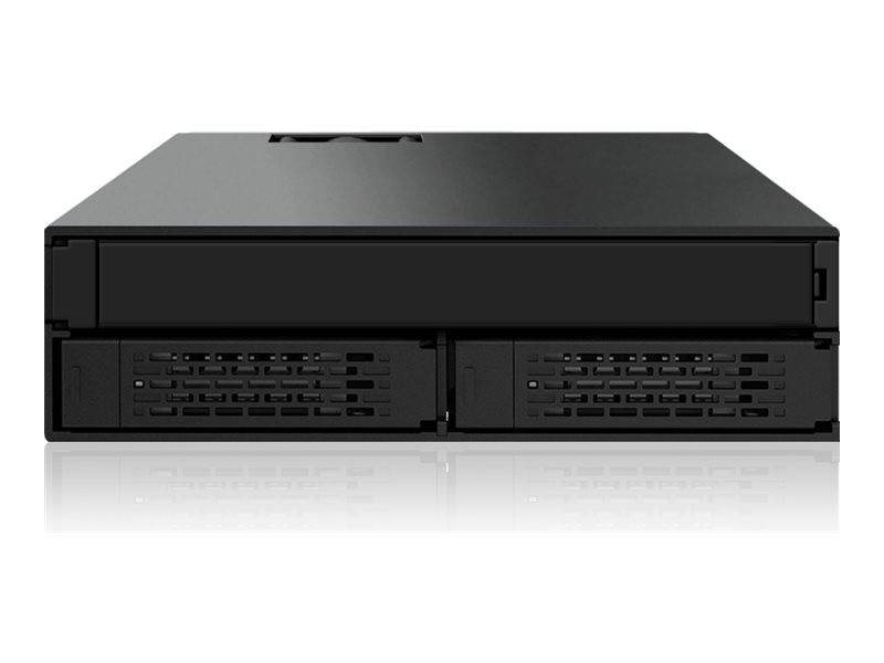 Achterpaneel IcyDock 2x6,3cm SATAI-III/SAS in 1x5,25" HDD/SSD-7