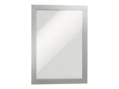 Duurzame informatieframes Duraframe A5 zelfklevend 10 stuks zilver-0