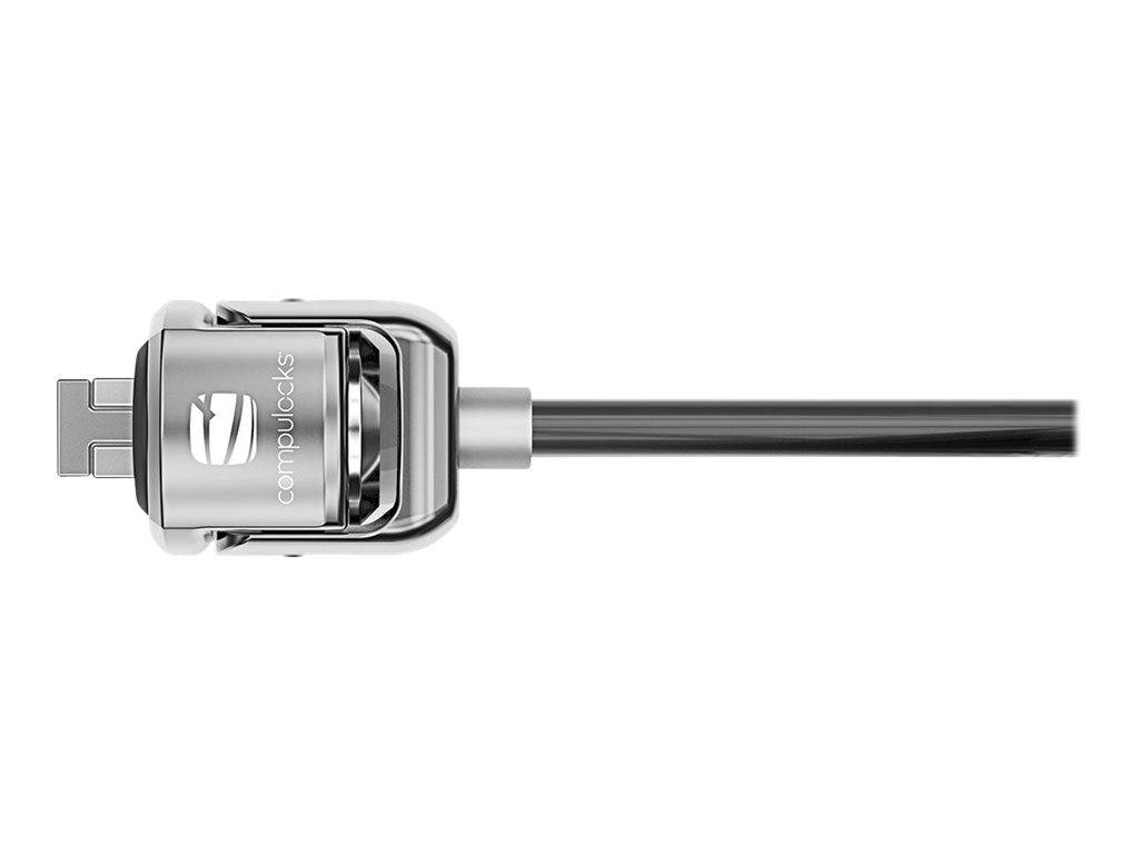 Compulocks T-bar Security Keyed Cable Lock Black - Secure your device with 6ft Galvanized Steel Cable compatible with St-1