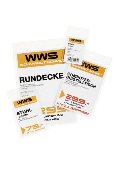 Duurzame beschermhoes voor etiketten A6, 100 stuks, transparant.-8