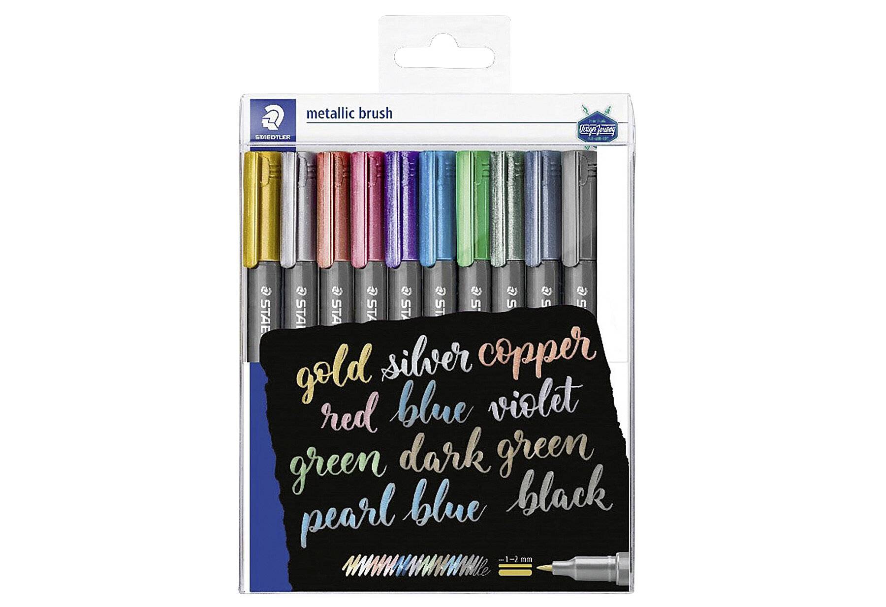 STAEDTLER Marker Metallic penseel 10 stuks in etui, 1-6 mm-2