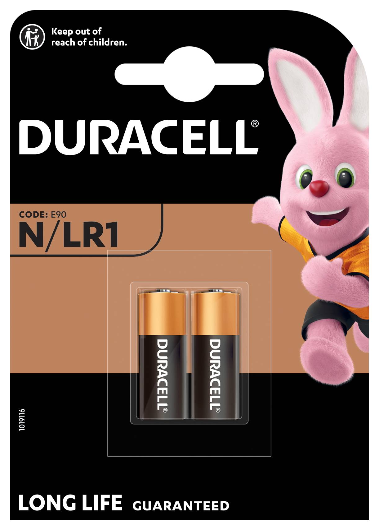Duracell Alkaline 2 x N 1,5V LR1 MN9100 2 op blister - 1 - blister - zwart-2