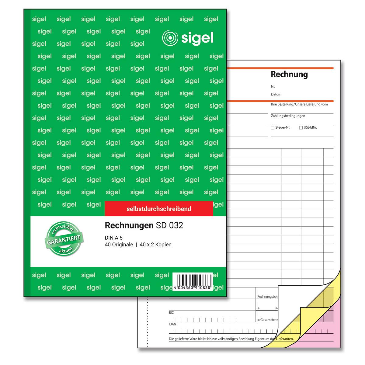 Sigel SD032 - 120 vel - A5 - Roze - Wit - Geel-0