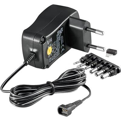 3 V - 12 V universele voeding incl. 6 DC adapters - max. 12 W en 1 A