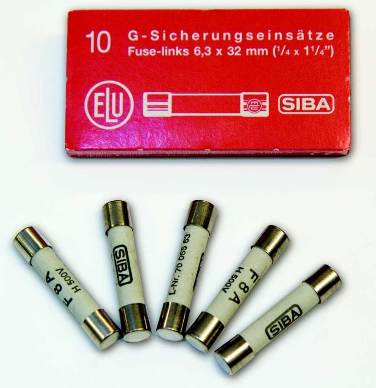 100 Stk. Siba Sicherung 6,3x32mm F5 A 500V-0