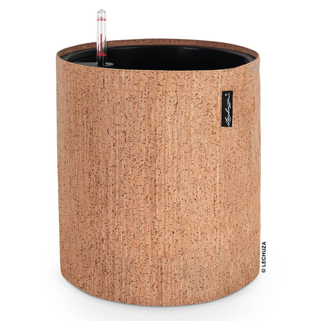 LECHUZA TRENDCOVER 32 Cork ALL-IN-ONE Bloempot - Ø 32 x 33 cm - Licht Natuurlijk-0