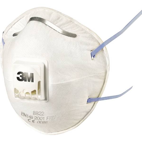 3 M 8822PRO10 Stofmasker, FFP2,10 Stuks, Met Ventiel
