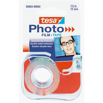 tesa Klebefilm Photo® Film Reserverol tape (l x b) 7.5 m x 12 mm Transparant Inhoud: 1 rol/rollen