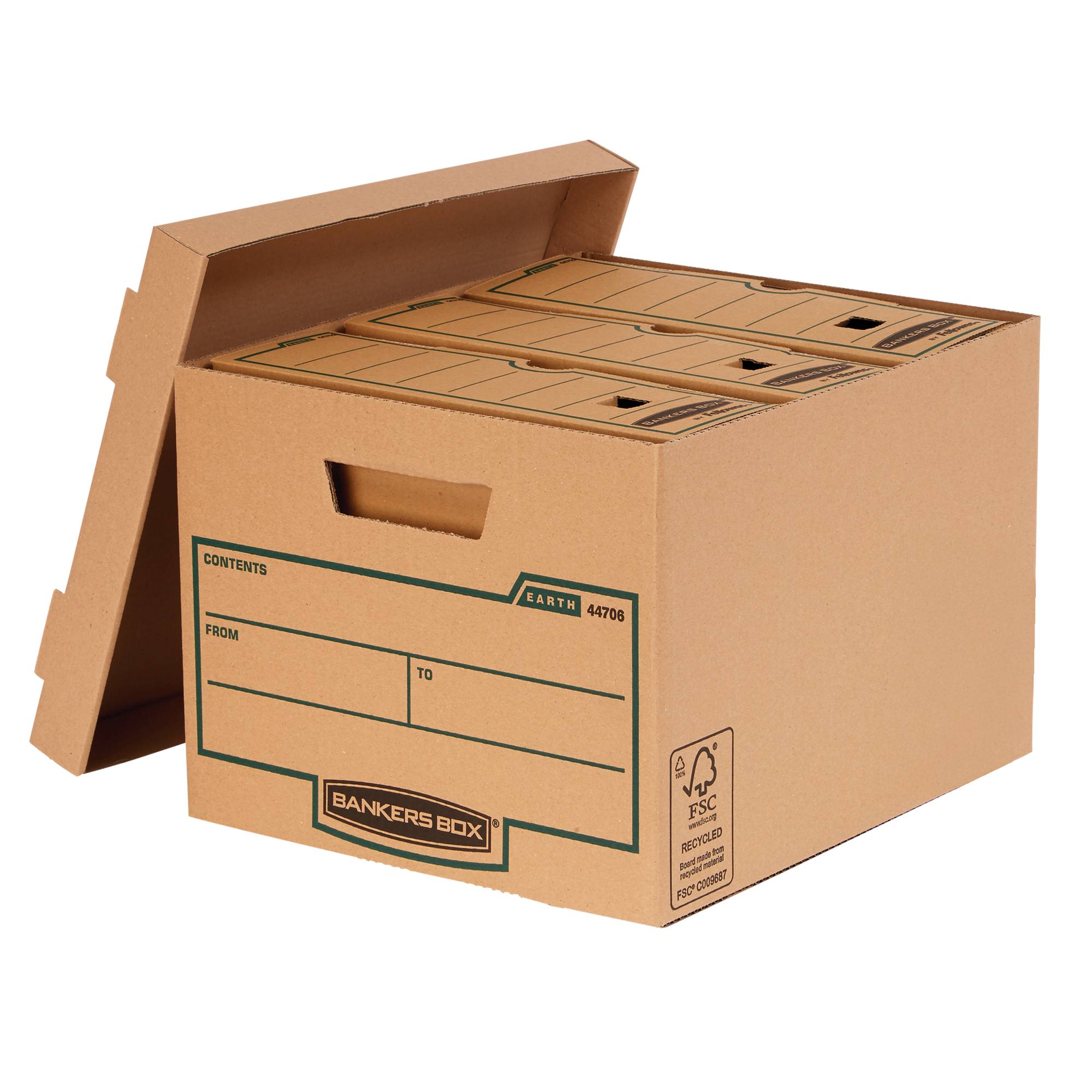 Bankers Box 0043859577897 Bankers Box - Archiefdoos earth 270x335x391mm bruin-1