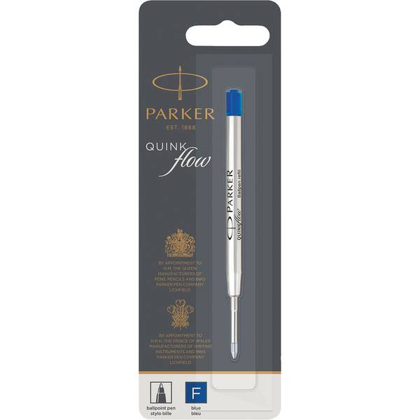 PARKER balpenvulling QUINKflow Blue F Blauw