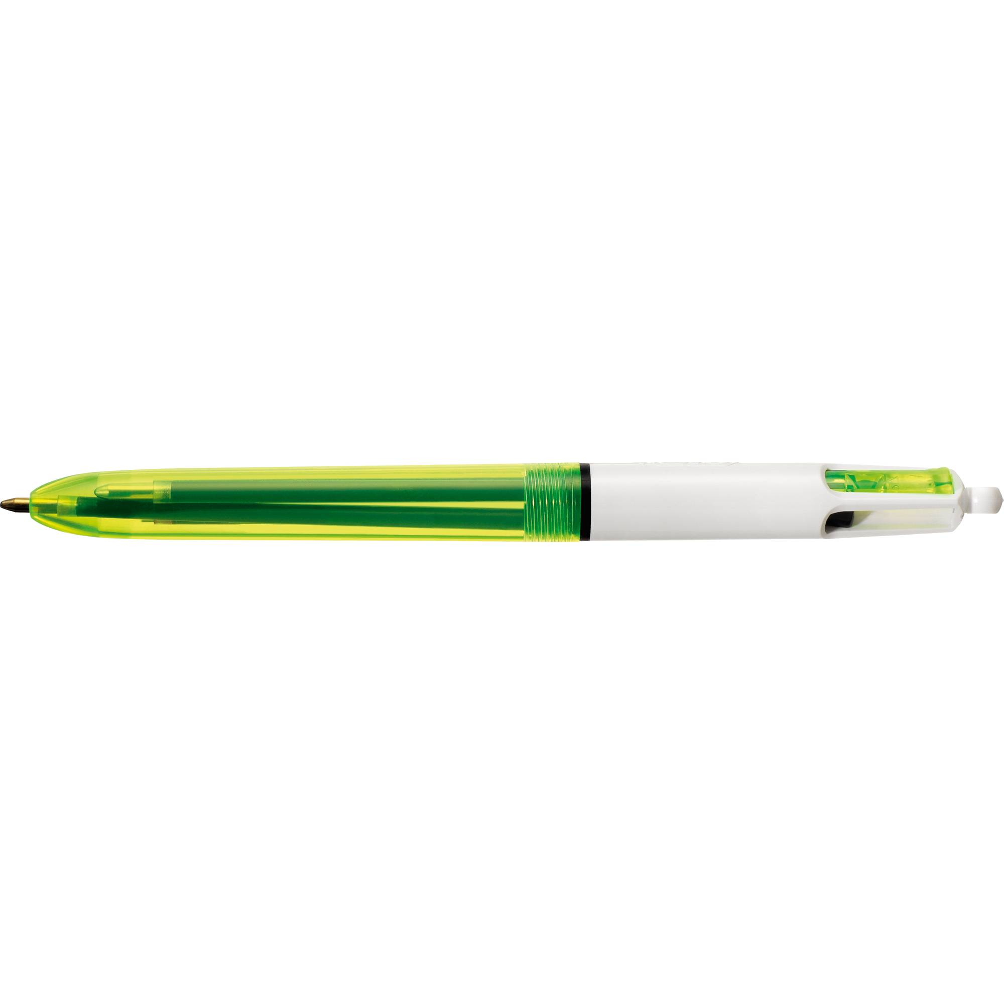 BIC 3086123419063 BIC - Balpen 4kleuren m fluor geel