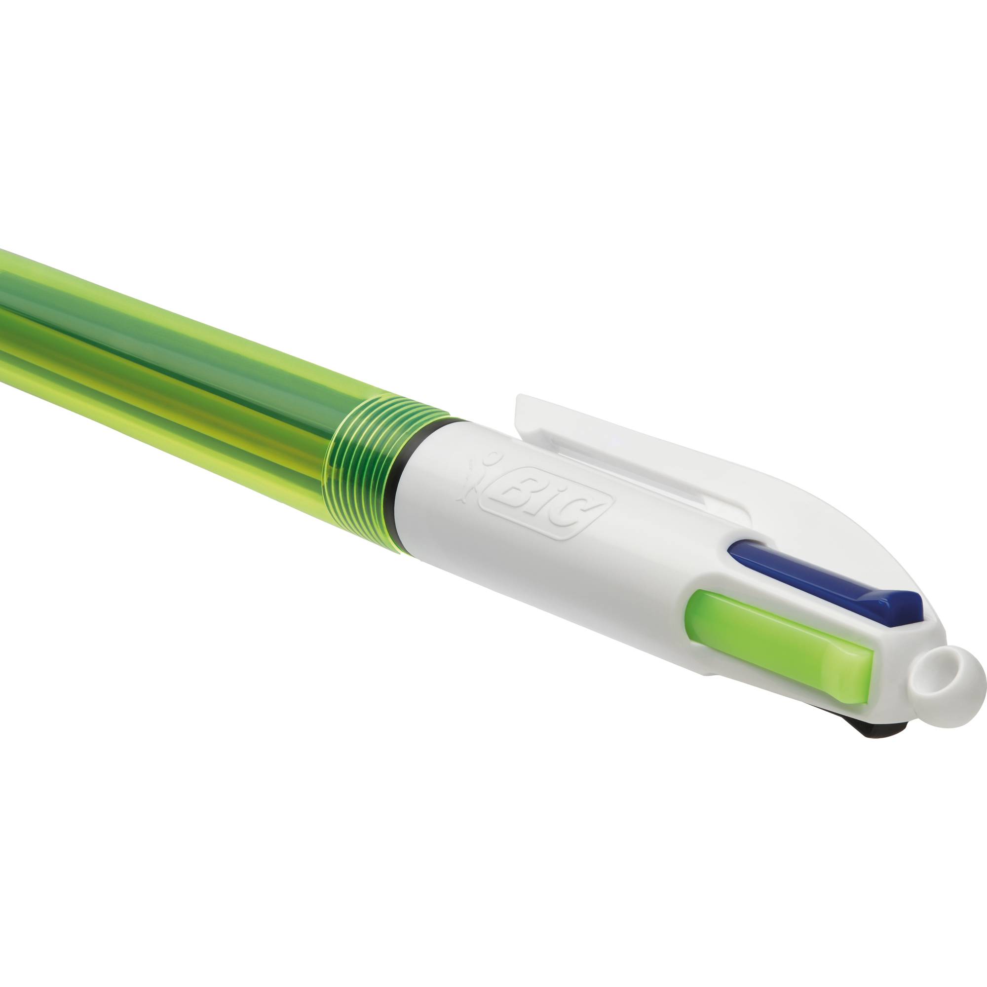 BIC 3086123419063 BIC - Balpen 4kleuren m fluor geel-1
