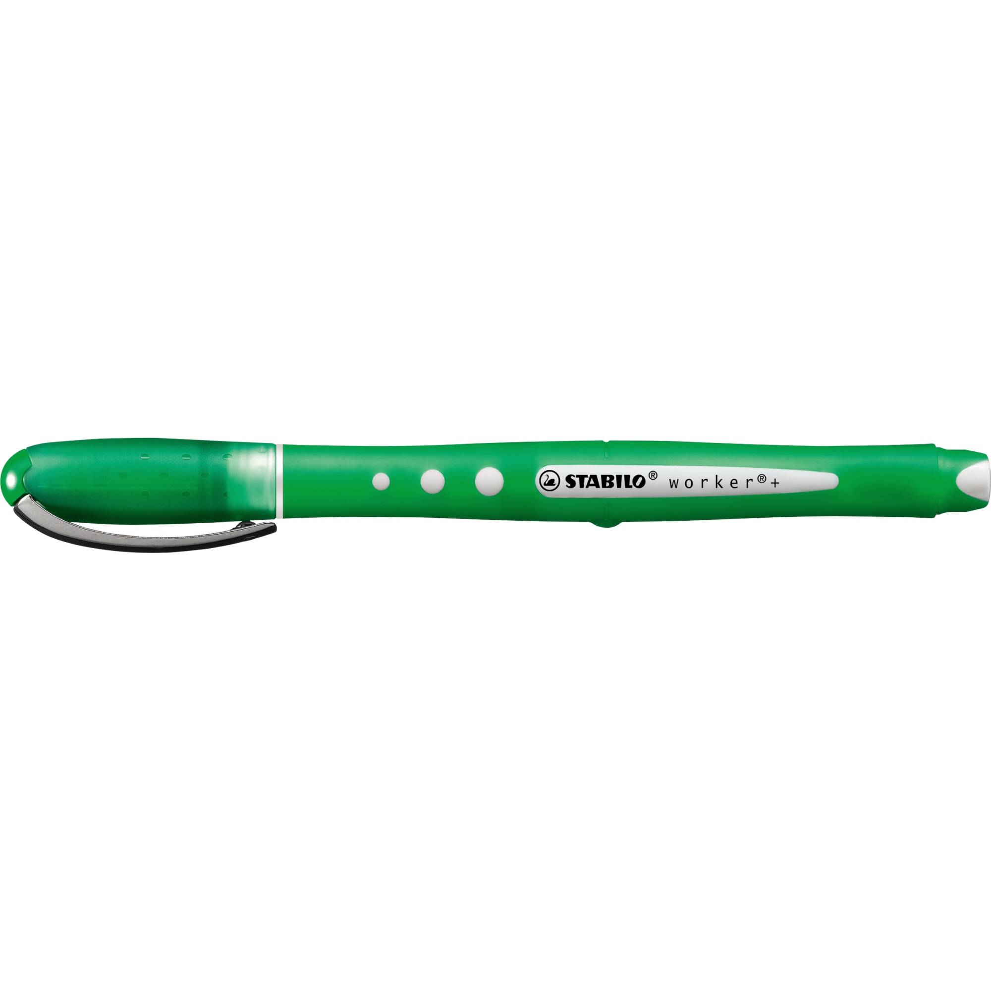 Stabilo 4006381415606 Stabilo - worker+ colorful, Rollerball 0.5 mm, groen, per stuk-1