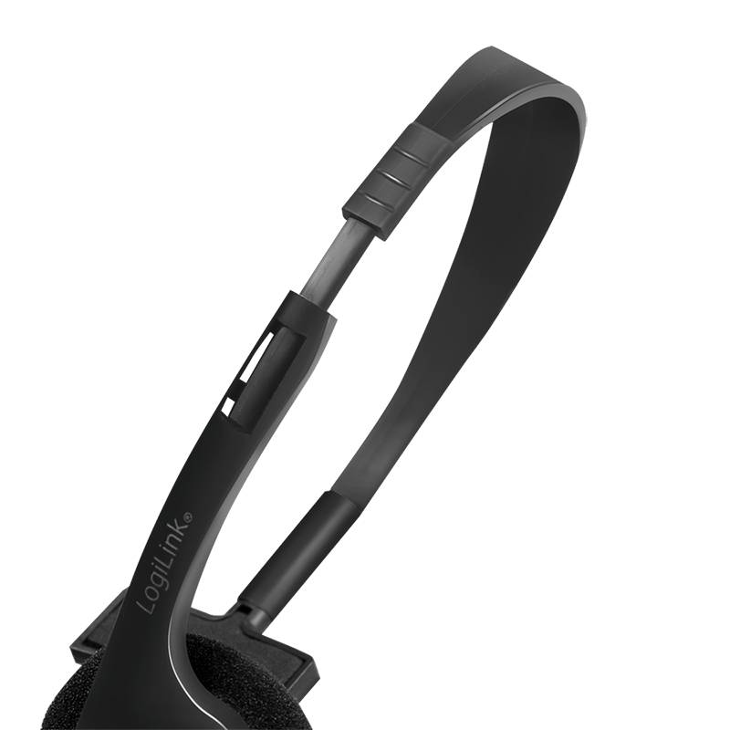 LogiLink HS0054 hoofdtelefoon/headset, bedraad, met hoofdband, voor kantoor/callcenter, zwart-2