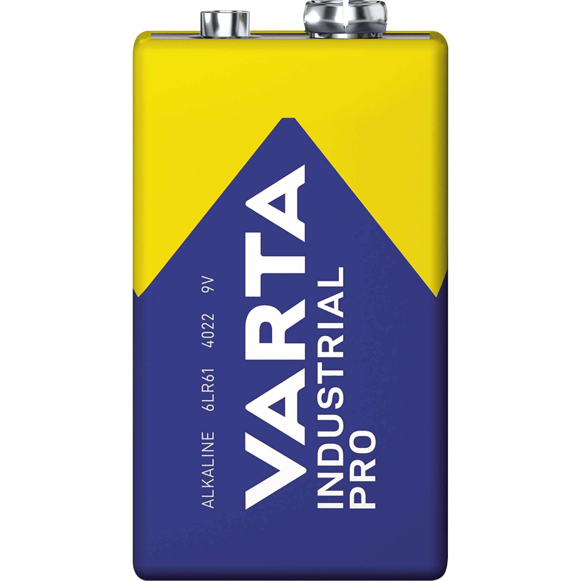 VARTA BAT-6LR61/V Batterij: alkaline; 6F22; 9V; niet-oplaadbaar; 1st; Industrial PRO - 1 stuk-0
