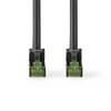 CAT7 Netwerkkabel | S/FTP | RJ45 Male | RJ45 Male | 10.0 m | Snagless | Rond | LSZH | Zwart | Envelop