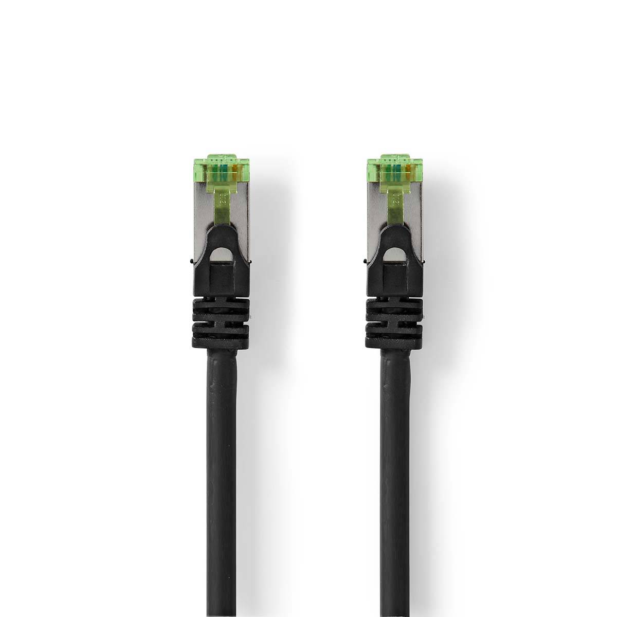 CAT7 Netwerkkabel | S/FTP | RJ45 Male | RJ45 Male | 10.0 m | Snagless | Rond | LSZH | Zwart | Envelop-1