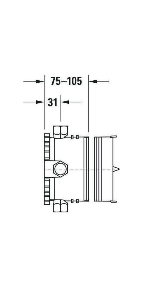 Brausen und Zubehör basislichaam Bluebox® 164x105x164 mm-2