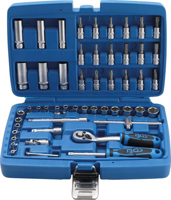 BGS Dopsleutelset 1/4" 53 delig