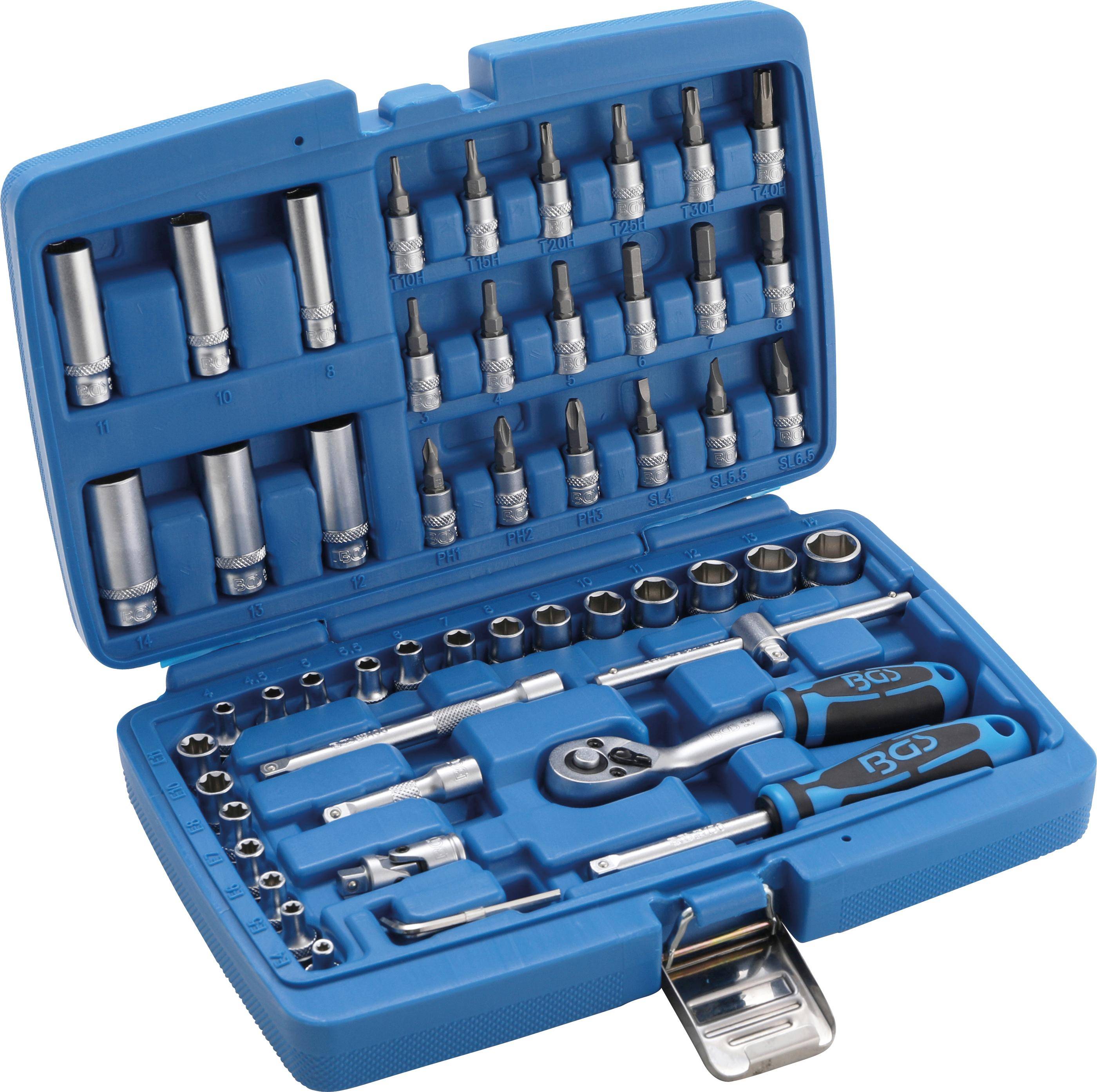 BGS Dopsleutelset 1/4" 53 delig-1