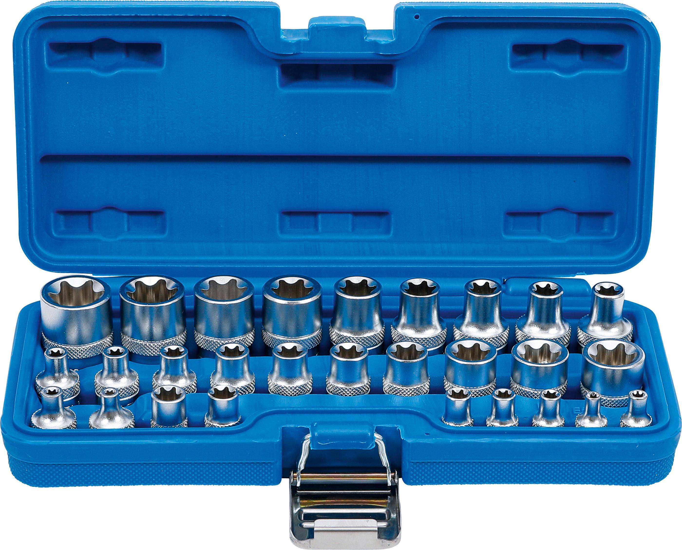 BGS 70099 Dopsleutelset E-profiel (1/4") / (1/2") E4 - E24 38-dlg.-0