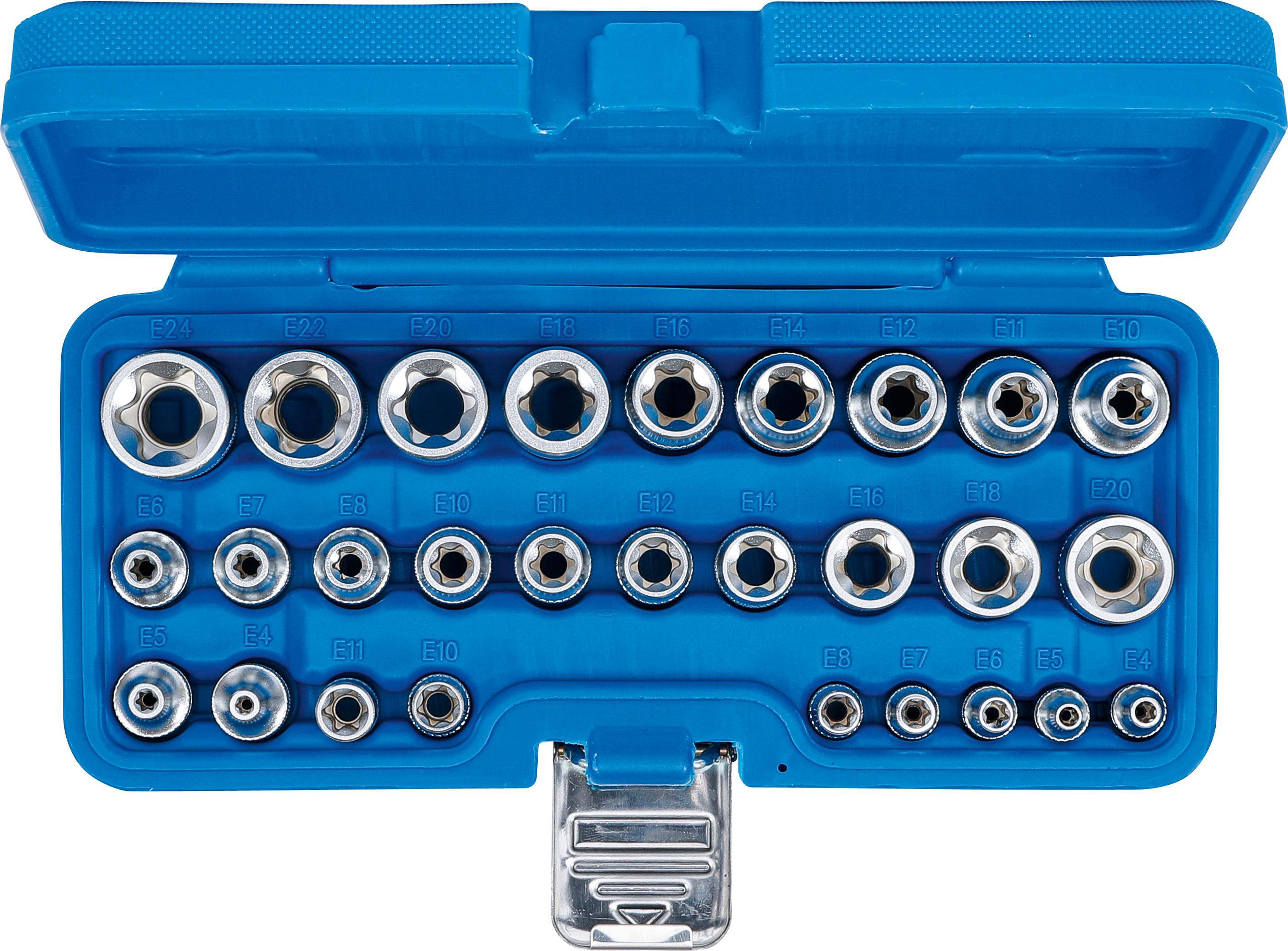 BGS 70099 Dopsleutelset E-profiel (1/4") / (1/2") E4 - E24 38-dlg.-3