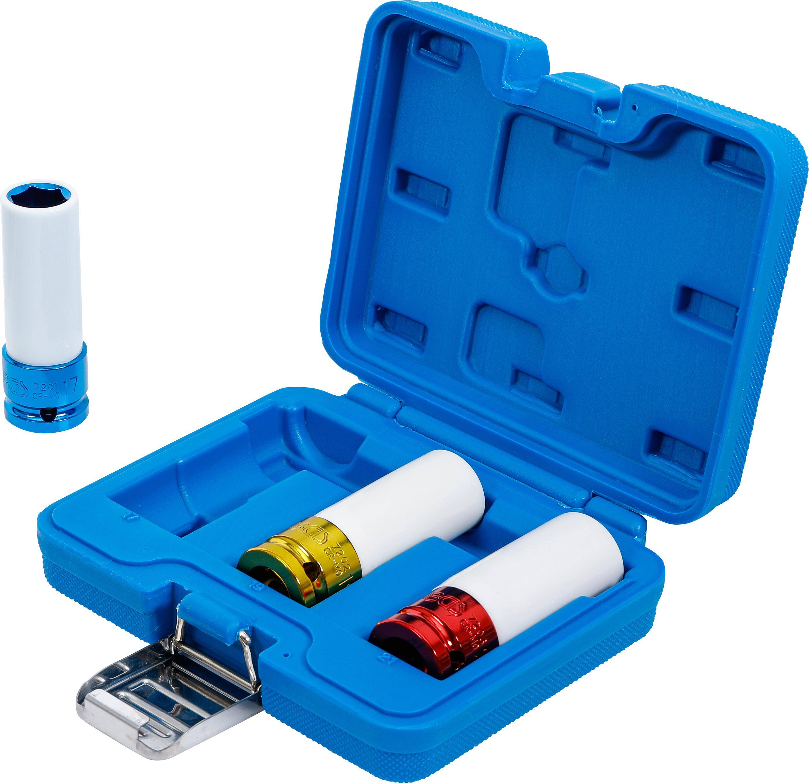 BGS Kracht wielmoerdopsleutel set (1/2") | 17 / 19 / 21 mm-2