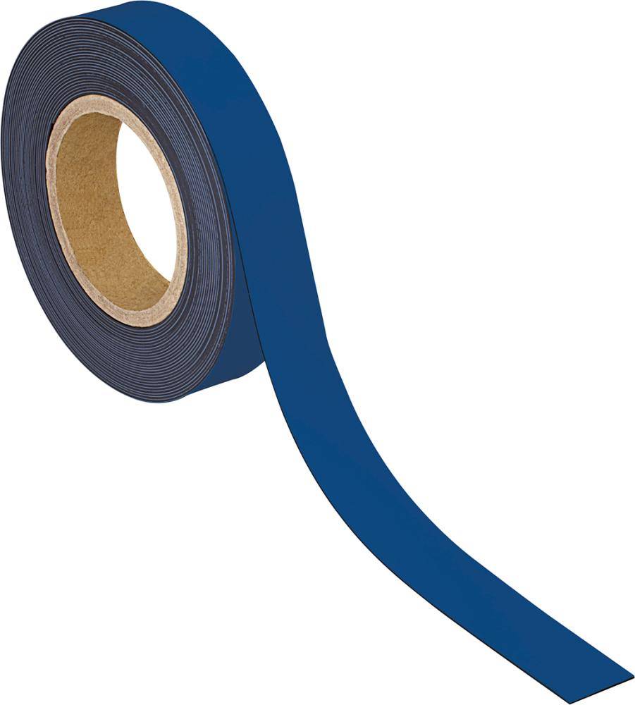 Magneetband MAUL schrijfbaar 10mx30mmx1mm blauw