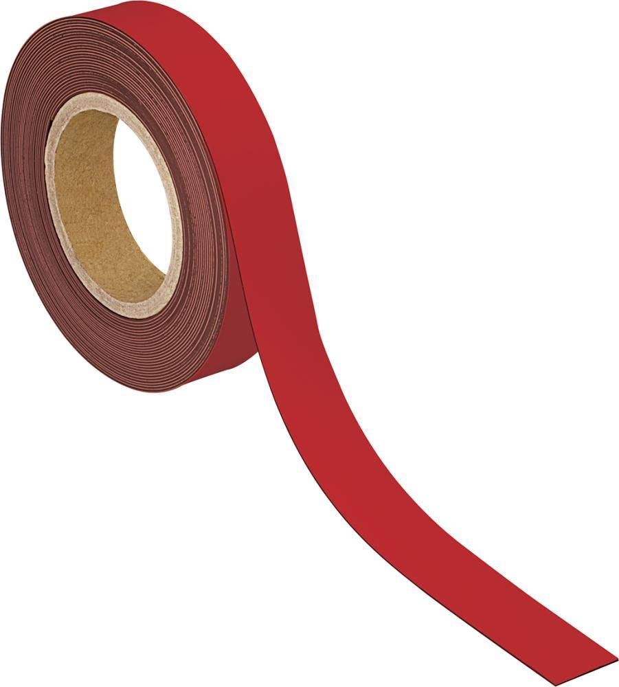 Magneetband MAUL schrijfbaar 10mx30mmx1mm rood