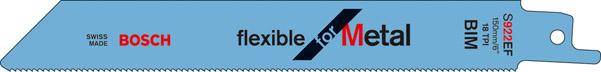 Bosch - reciprozaagblad s 922 ef flexible for metal - 25 stuks 31651405151913165140515191