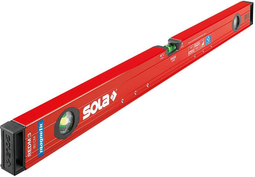 Magneetwaterpas LM Big REDM 3 80cm m.poedercaoting Sola-8