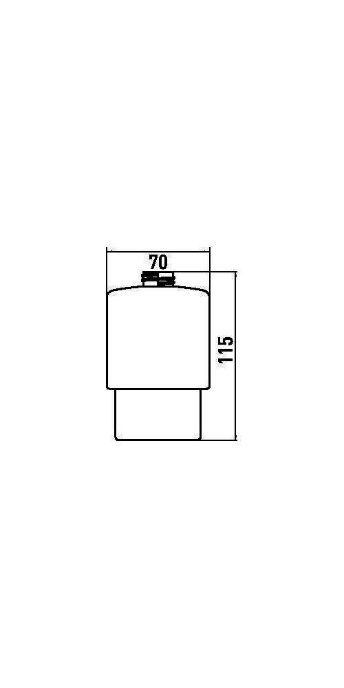 Flacon voor zeepdispenser, gesatineerd kristalglas, (S0526)-1