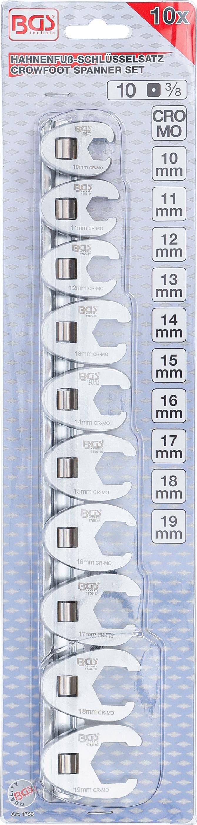 BGS 3/8 Crowfoot 10 - 19 mm | 10-delig-2