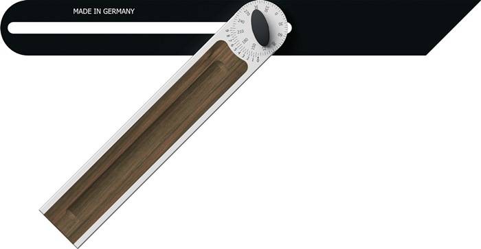 Zweihaak Alu-Line 505-330 raillengte 330 mm aluminium met notenboominleg ULMIA