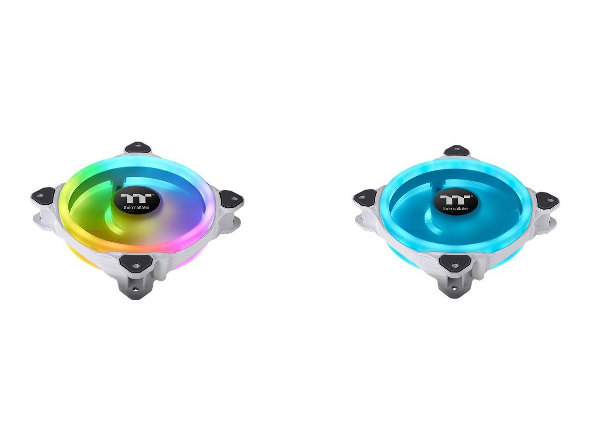 Thermaltake Riing Trio 12 RGB Radiatorventilator Wit TT Premium Edition Universele Ventilator 12 cm Wit 3-pack-0