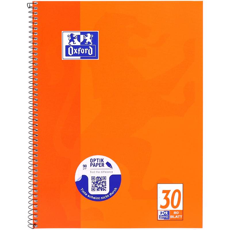 Oxford 100050359 schrijfblok & schrijfpapier A4 80 vel oranje-0