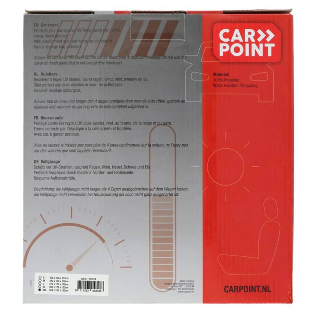 Carpoint Autohoes Polyester XXL 524x191x122cm-3