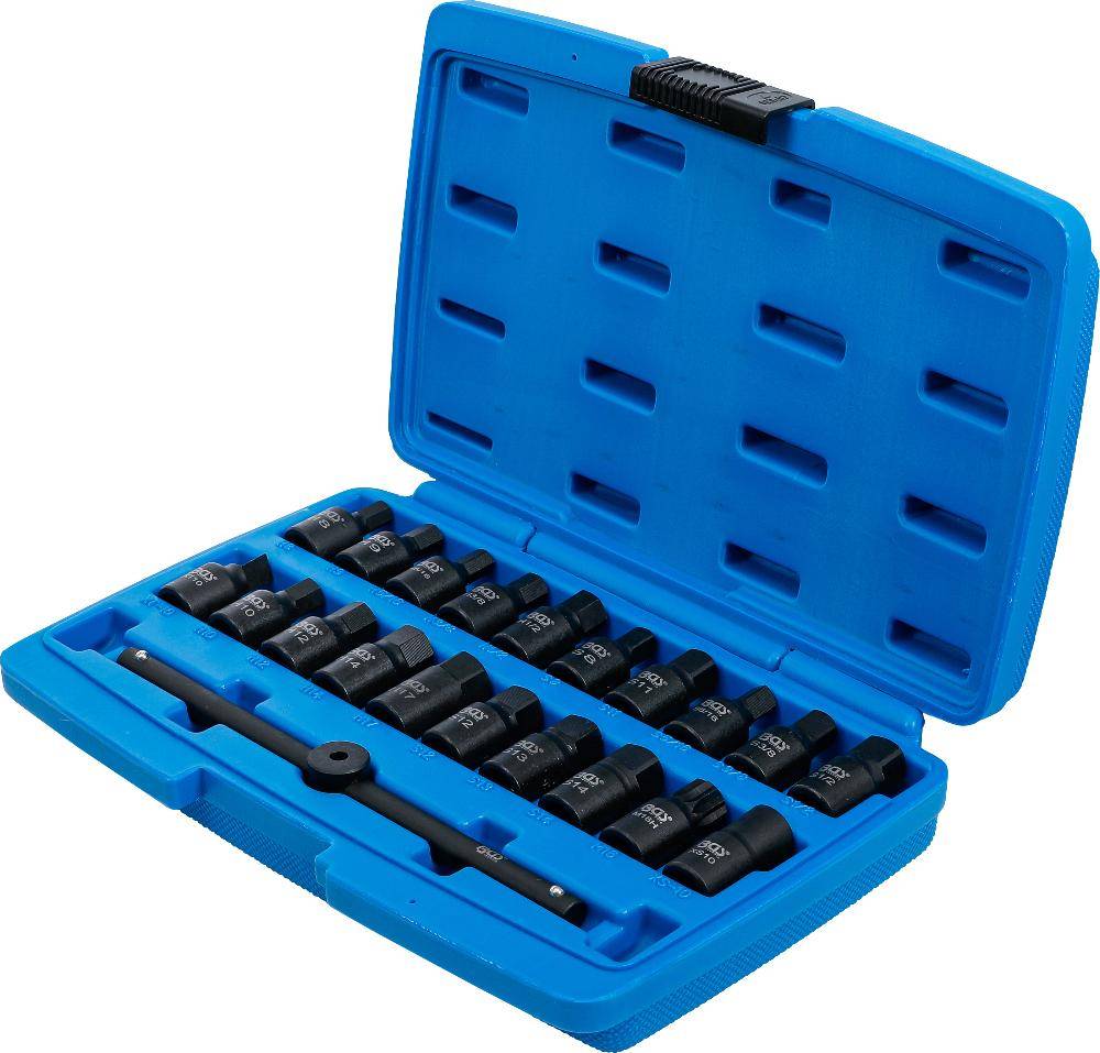 BGS 3/8" Speciale carterplug doppen set 21-delig-2